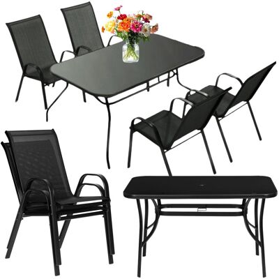 Multistore Stół Ogrodowy Szklany 120x70 Cm 4 Krzesła Zestaw Mebli Tarasowych 4 Osobowy Multistore Stół Ogrodowy Szklany 120x70 Cm 4 Krzesła Zestaw Mebli Tarasowych 4 Osobowy
