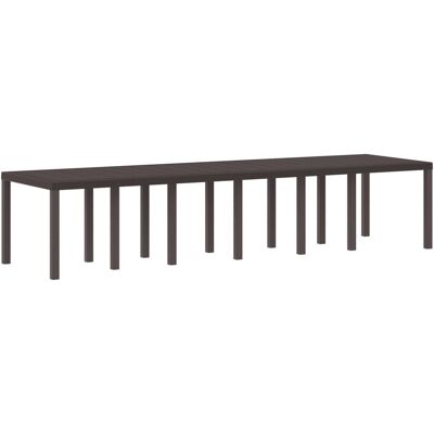Stół ogrodowy vidaXL Brązowy 350x100x73 cm Polirattan Stół ogrodowy vidaXL Brązowy 350x100x73 cm Polirattan