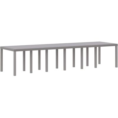 Stół Ogrodowy vidaXL Jasnoszary 350x100x73 cm Poly Rattan Stół Ogrodowy vidaXL Jasnoszary 350x100x73 cm Poly Rattan