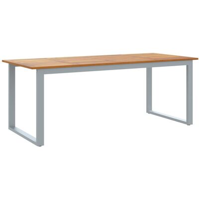 Vidaxl Zewnetrzny Stół do Jadalni - 200x90x75 cm, Szary - Stół do jadalni Vidaxl Zewnetrzny Stół do Jadalni - 200x90x75 cm, Szary - Stół do jadalni