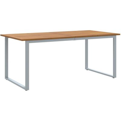 Vidaxl Szary Stół na Zewnątrz - 180x90x75 cm - Stół na Zewnątrz Vidaxl Szary Stół na Zewnątrz - 180x90x75 cm - Stół na Zewnątrz