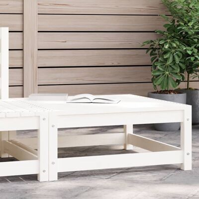 VMP Stołek Ogrodowy, Biały, 70X70X30 cm, Lite Drewno Sosnowe VMP Stołek Ogrodowy, Biały, 70X70X30 cm, Lite Drewno Sosnowe