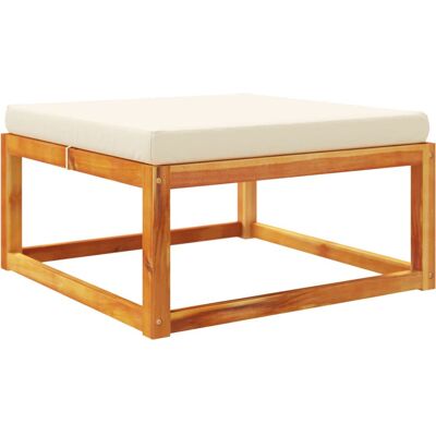 VMP Stołek ogrodowy z poduszką, 65x65x29 cm, lite drewno akacjowe VMP Stołek ogrodowy z poduszką, 65x65x29 cm, lite drewno akacjowe