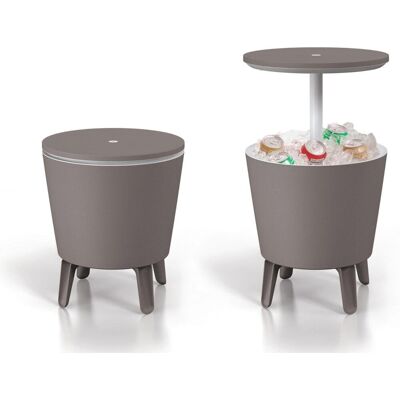 Keter Stolik barek ogrodowy Cool Bar, mokka-szary, 50x57/84,5 cm Keter Stolik barek ogrodowy Cool Bar, mokka-szary, 50x57/84,5 cm