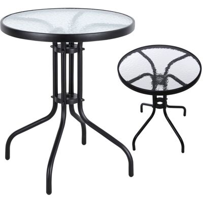 Modernhome Stolik Kawowy Ogrodowy Szklany Na Taras Balkon 60 Cm Modernhome Stolik Kawowy Ogrodowy Szklany Na Taras Balkon 60 Cm
