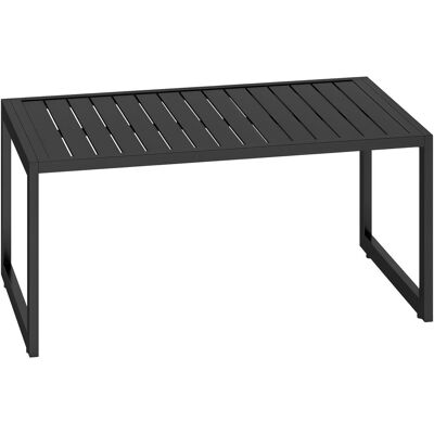 Stolik kawowy Outsunny z listwami, aluminiowy stolik balkonowy, stolik kawowy, odporny na warunki atmosferyczne stolik ogrodowy, łatwy w pielęgnacji.. Stolik kawowy Outsunny z listwami, aluminiowy stolik balkonowy, stolik kawowy, odporny na warunki atmosferyczne stolik ogrodowy, łatwy w pielęgnacji..