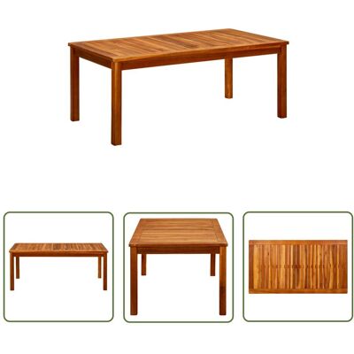 The Living Store Ogrodowy stolik kawowy - 110x60x45 cm - lite drewno akacjowe - Stolik Kawowy The Living Store Ogrodowy stolik kawowy - 110x60x45 cm - lite drewno akacjowe - Stolik Kawowy