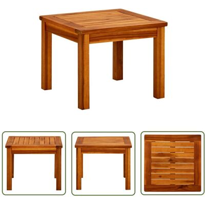 The Living Store Ogrodowy stolik kawowy - 45x45x36 cm - lite drewno akacjowe - Stolik Kawowy The Living Store Ogrodowy stolik kawowy - 45x45x36 cm - lite drewno akacjowe - Stolik Kawowy