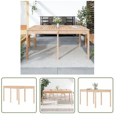 The Living Store Stół ogrodowy - 159 -5x82 -5x76 cm - lite drewno sosnowe - Stół Ogrodowy The Living Store Stół ogrodowy - 159 -5x82 -5x76 cm - lite drewno sosnowe - Stół Ogrodowy
