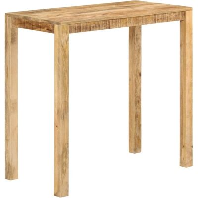 The Living Store Stolik Barowy - 112x55x108 - Lite Drewno Mango - Ogrodowy Stolik Barowy The Living Store Stolik Barowy - 112x55x108 - Lite Drewno Mango - Ogrodowy Stolik Barowy