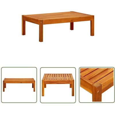 The Living Store Stolik ogrodowy - 85x57x29 cm - lite drewno akacjowe - Stolik Kawowy The Living Store Stolik ogrodowy - 85x57x29 cm - lite drewno akacjowe - Stolik Kawowy