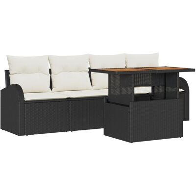 vidaXL 5-częściowy zestaw sof ogrodowych z poduszkami czarny polirattan, vidaXL dwuosobowa sofa ogrodowa z miejscem na przechowywanie i poduszkami c.. vidaXL 5-częściowy zestaw sof ogrodowych z poduszkami czarny polirattan, vidaXL dwuosobowa sofa ogrodowa z miejscem na przechowywanie i poduszkami c..