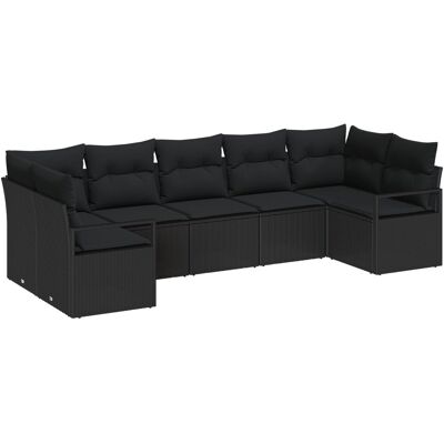 vidaXL 7-częściowy zestaw sof ogrodowych z poduszkami czarny rattan polietylenowy, vidaXL Dwuosobowa sofa ogrodowa z miejscem na przechowywanie i po.. vidaXL 7-częściowy zestaw sof ogrodowych z poduszkami czarny rattan polietylenowy, vidaXL Dwuosobowa sofa ogrodowa z miejscem na przechowywanie i po..