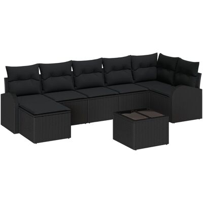 vidaXL 8-częściowy zestaw sof ogrodowych z poduszkami beżowy polirattan, vidaXL 2-osobowa sofa ogrodowa z przechowywaniem i poduszkami czarny polira.. vidaXL 8-częściowy zestaw sof ogrodowych z poduszkami beżowy polirattan, vidaXL 2-osobowa sofa ogrodowa z przechowywaniem i poduszkami czarny polira..