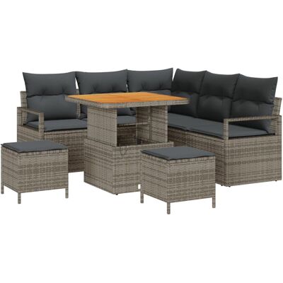 vidaXL 8-częściowy zestaw sof ogrodowych z poduszkami szary rattan akacjowy, vidaXL Sofa dwuosobowa ogrodowa z poduszkami szary rattan, vidaXL 3-czę.. vidaXL 8-częściowy zestaw sof ogrodowych z poduszkami szary rattan akacjowy, vidaXL Sofa dwuosobowa ogrodowa z poduszkami szary rattan, vidaXL 3-czę..