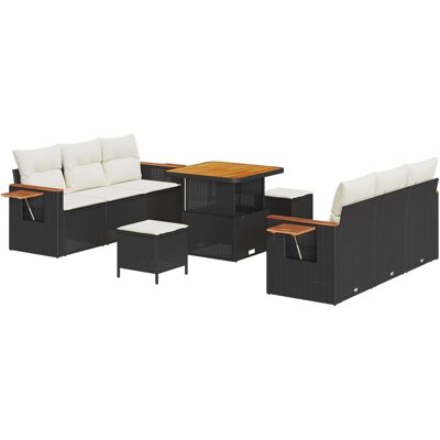 vidaXL 9-częściowy zestaw sofa ogrodowa z poduszkami w czarnym polirattanie akacjowym, vidaXL 3-częściowy zestaw jadalny ogrodowy z poduszkami w cza.. vidaXL 9-częściowy zestaw sofa ogrodowa z poduszkami w czarnym polirattanie akacjowym, vidaXL 3-częściowy zestaw jadalny ogrodowy z poduszkami w cza..