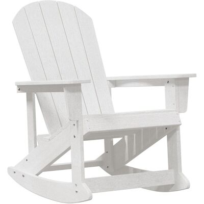 vidaXL Fotel bujany Adirondack Biały 73.5x92x90 cm HDPE vidaXL Fotel bujany Adirondack Biały 73.5x92x90 cm HDPE