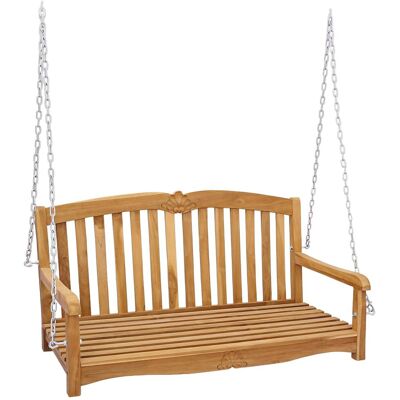 vidaXL Huśtawka naturalny 114 x 60 x 60,5 cm Lite drewno teakowe vidaXL Huśtawka naturalny 114 x 60 x 60,5 cm Lite drewno teakowe