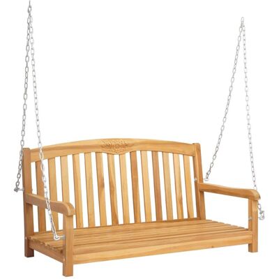 vidaXL Huśtawka naturalny 114 x 61 x 61,5 cm Lite drewno teakowe vidaXL Huśtawka naturalny 114 x 61 x 61,5 cm Lite drewno teakowe