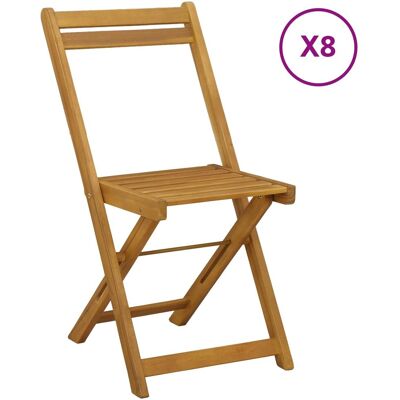 vidaXL Krzesła Bistro na Zewnątrz 8 pcs naturalny 40 x 53 x 80 cm vidaXL Krzesła Bistro na Zewnątrz 8 pcs naturalny 40 x 53 x 80 cm