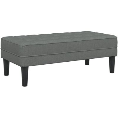 vidaXL Ławka Ciemnoszara Sklejka 113 x 57 x 39 cm Wytrzymała vidaXL Ławka Ciemnoszara Sklejka 113 x 57 x 39 cm Wytrzymała