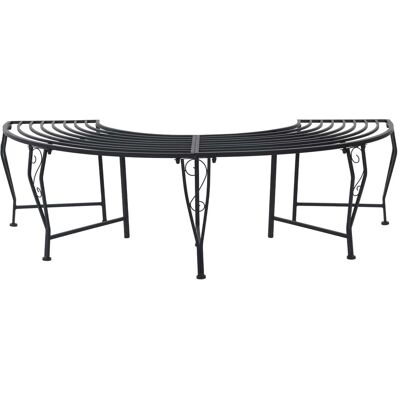 vidaXL Ławka Drzewna 4-Liczba miejsc 160 x 80 x 44 cm Stal Czarny vidaXL Ławka Drzewna 4-Liczba miejsc 160 x 80 x 44 cm Stal Czarny