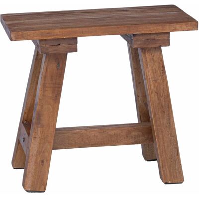 vidaXL ławka Naturalny 50 x 26 x 45 cm Drewno mahoniowe vidaXL ławka Naturalny 50 x 26 x 45 cm Drewno mahoniowe