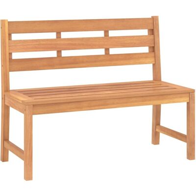vidaXL Ławka ogrodowa 114 cm z drewna tekowego - Meble ogrodowe vidaXL Ławka ogrodowa 114 cm z drewna tekowego - Meble ogrodowe