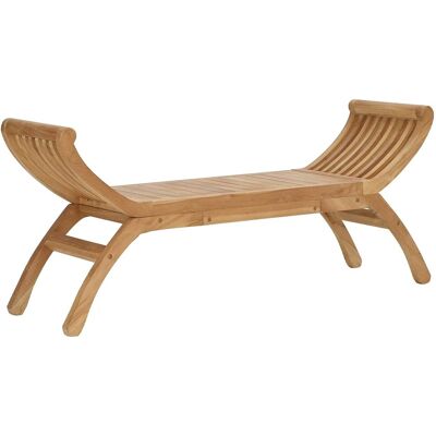 vidaXL Ławka ogrodowa 2-Liczba miejsc 126 cm Lite drewno teakowe vidaXL Ławka ogrodowa 2-Liczba miejsc 126 cm Lite drewno teakowe