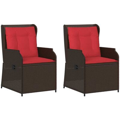 vidaXL Ławka ogrodowa 2 pcs Brązowy polirattan vidaXL Ławka ogrodowa 2 pcs Brązowy polirattan