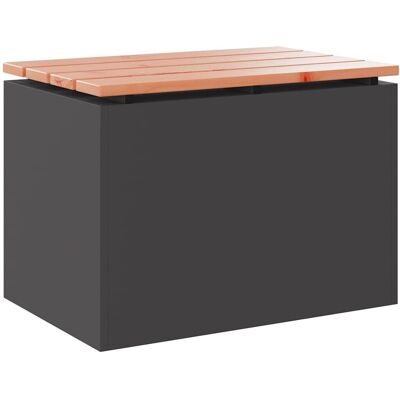vidaXL Ławka ogrodowa Czarny 60 x 40 x 43 cm vidaXL Ławka ogrodowa Czarny 60 x 40 x 43 cm