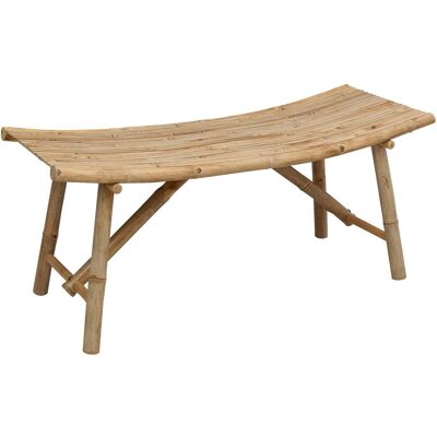 vidaXL Ławka ogrodowa Naturalny 110 x 45 x 50 cm Bambus vidaXL Ławka ogrodowa Naturalny 110 x 45 x 50 cm Bambus