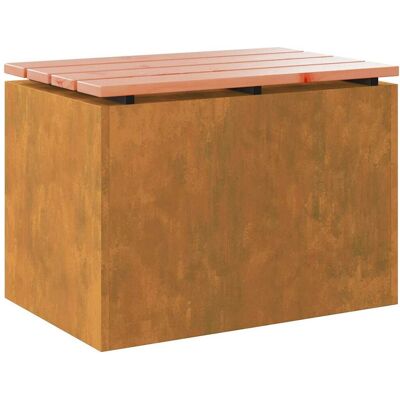vidaXL Ławka ogrodowa Rdzawy 60 x 40 x 43 cm stal kortenowska vidaXL Ławka ogrodowa Rdzawy 60 x 40 x 43 cm stal kortenowska