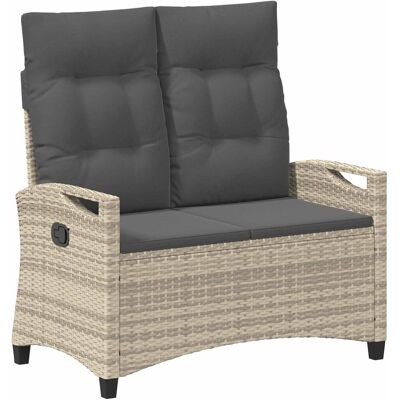 vidaXL Ławka ogrodowa z poduszką 105 x 60 x 112 cm stal vidaXL Ławka ogrodowa z poduszką 105 x 60 x 112 cm stal