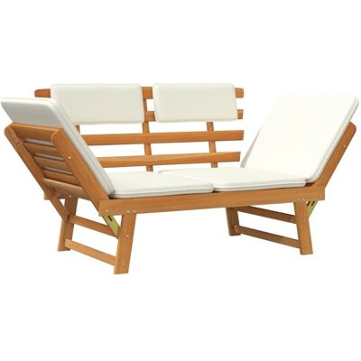 Maisonchic Ławka ogrodowa z drewna akacjowego 2 w 1 - Meble do relaksu na zewnątrz Maisonchic Ławka ogrodowa z drewna akacjowego 2 w 1 - Meble do relaksu na zewnątrz