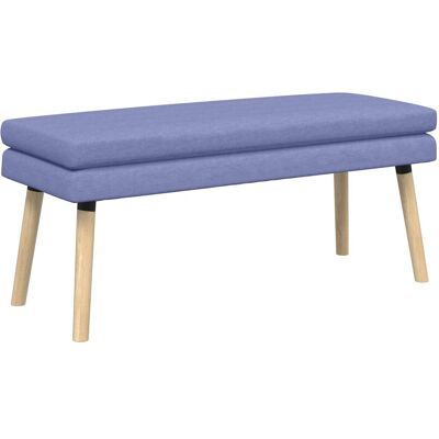 vidaXL Ławka podwójna Niebieski dżins 110 x 40 x 47 cm tkanina vidaXL Ławka podwójna Niebieski dżins 110 x 40 x 47 cm tkanina