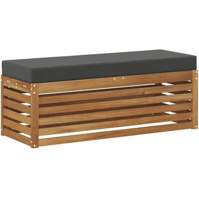 vidaXL Ławka Stołowa Naturalny i Antracytowy 115 x 43 x 37 cm vidaXL Ławka Stołowa Naturalny i Antracytowy 115 x 43 x 37 cm