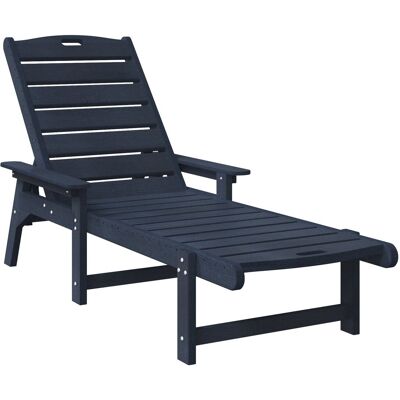 vidaXL Leżaki Słoneczne 2 szt. Granatowy 162x53x98.5 cm HDPE vidaXL Leżaki Słoneczne 2 szt. Granatowy 162x53x98.5 cm HDPE