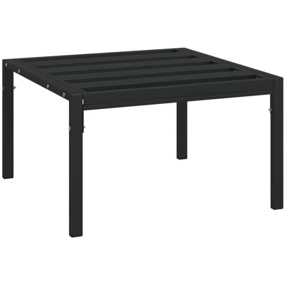 vidaXL Ogrodowy stolik kawowy, czarny, 60x60x35 cm, stal vidaXL Ogrodowy stolik kawowy, czarny, 60x60x35 cm, stal