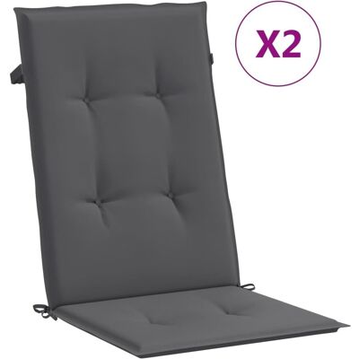 vidaXL Poduszka na Krzesło Ogrodowe - Wysokie Oparcie Anthracite 120x50x3cm vidaXL Poduszka na Krzesło Ogrodowe - Wysokie Oparcie Anthracite 120x50x3cm