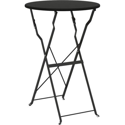 vidaXL Składany stół bistro Antracytowy Ø50x71 cm Stal proszkowana vidaXL Składany stół bistro Antracytowy Ø50x71 cm Stal proszkowana