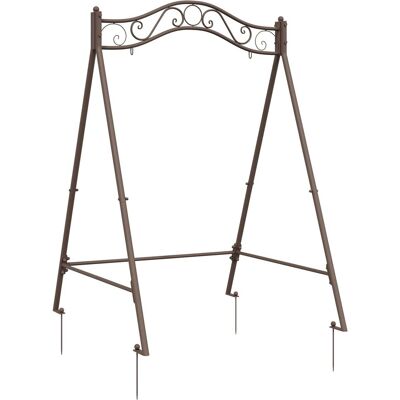 vidaXL Stelaż Huśtawki Antyk Brązowy 113 x 121,5 x 168 cm Stal vidaXL Stelaż Huśtawki Antyk Brązowy 113 x 121,5 x 168 cm Stal
