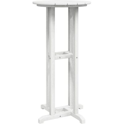 vidaXL Stół Barowy Biały 55x55x107 cm HDPE vidaXL Stół Barowy Biały 55x55x107 cm HDPE