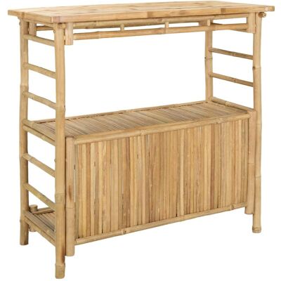 vidaXL Stół barowy na zewnątrz Naturalny 110 x 50 x 105 cm Bambus vidaXL Stół barowy na zewnątrz Naturalny 110 x 50 x 105 cm Bambus