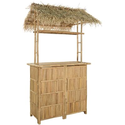 vidaXL Stół barowy na zewnątrz Naturalny 115 x 95 x 215 cm Bambus vidaXL Stół barowy na zewnątrz Naturalny 115 x 95 x 215 cm Bambus