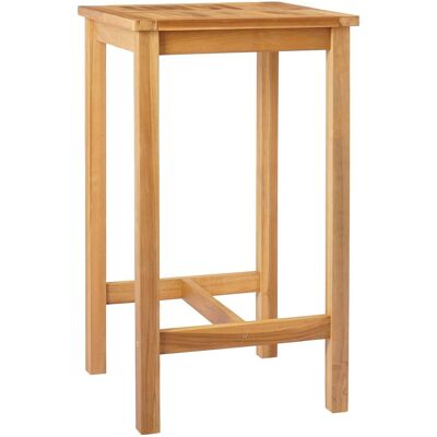 vidaXL Stół barowy naturalny 60 x 60 x 105 cm Lite Teak vidaXL Stół barowy naturalny 60 x 60 x 105 cm Lite Teak
