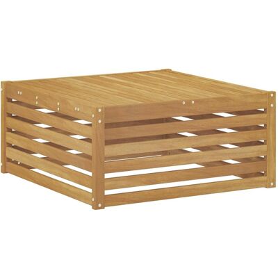 vidaXL Stół na Zewnątrz Lite Drewno Akacji Biały 79 x 79 x 37 cm vidaXL Stół na Zewnątrz Lite Drewno Akacji Biały 79 x 79 x 37 cm