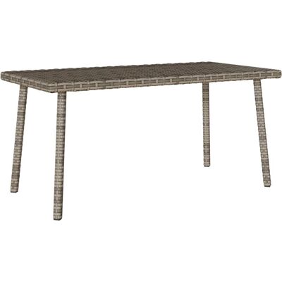 vidaXL Stolik kawowy ogrodowy prostokątny szary 80x40x37 cm polirattan vidaXL Stolik kawowy ogrodowy prostokątny szary 80x40x37 cm polirattan