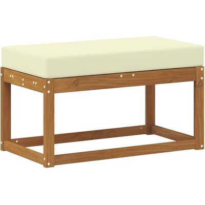 vidaXL Stoolbench na zewnątrz Naturalny i Kremowy 79 x 43 x 37 cm vidaXL Stoolbench na zewnątrz Naturalny i Kremowy 79 x 43 x 37 cm