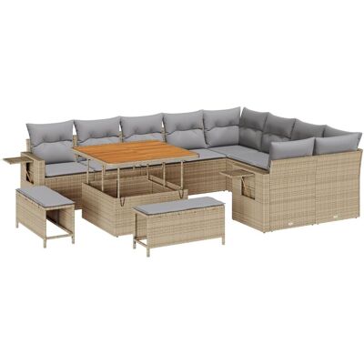 vidaXL Zestaw 12-elementowy Sof Ogrodowych z Poduszkami Beżowy Poli Rattan Akacja, vidaXL Zestaw 3-elementowy Sof Ogrodowych z Poduszkami Beżowy Pol.. vidaXL Zestaw 12-elementowy Sof Ogrodowych z Poduszkami Beżowy Poli Rattan Akacja, vidaXL Zestaw 3-elementowy Sof Ogrodowych z Poduszkami Beżowy Pol..